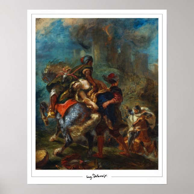 Affiche d'art Eugène Delacroix Zedign #3 (Devant)