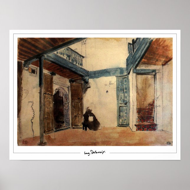Affiche d'art Eugène Delacroix Zedign #339 (Devant)