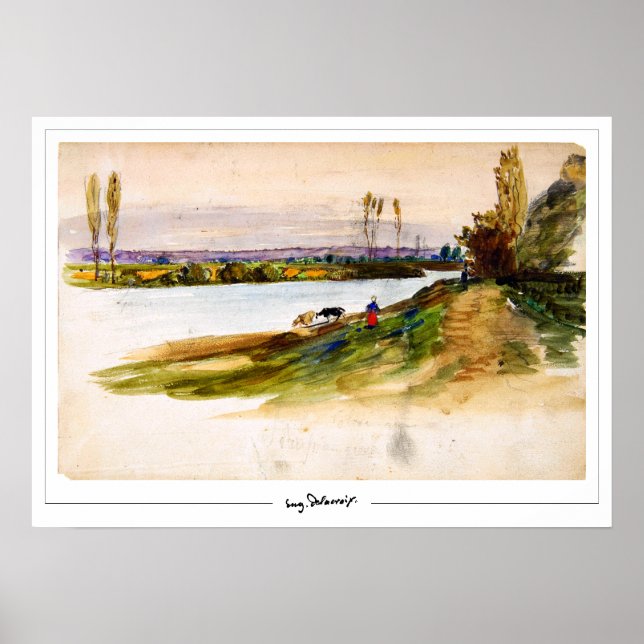 Affiche d'art Eugène Delacroix Zedign #421 (Devant)