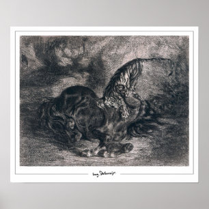 Affiche d'art Eugène Delacroix Zedign #490