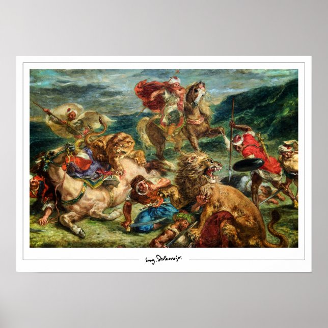 Affiche d'art Eugène Delacroix Zedign #622 (Devant)