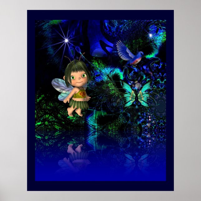 Affiche d'art fantastique Star Angel Girl (Devant)