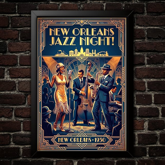 Affiche d'art Jazz Vintage 1930 (Créateur téléchargé)