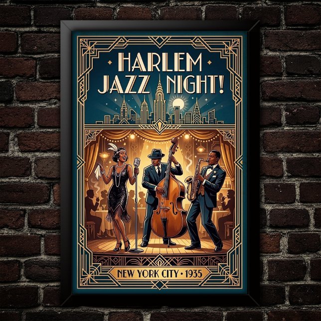Affiche d'art Jazz Vintage 1930 (Créateur téléchargé)