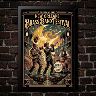 Affiche d'art Jazz Vintage 1930