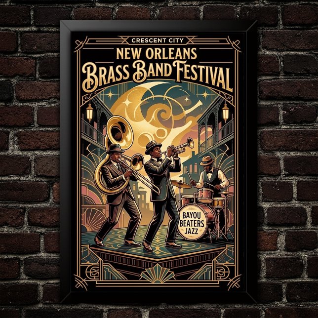 Affiche d'art Jazz Vintage 1930 (Créateur téléchargé)