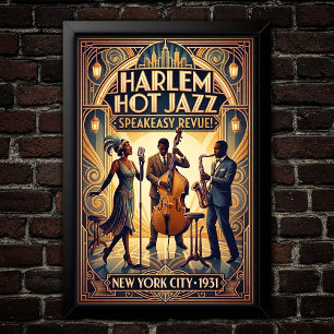 Affiche d'art Jazz Vintage 1930