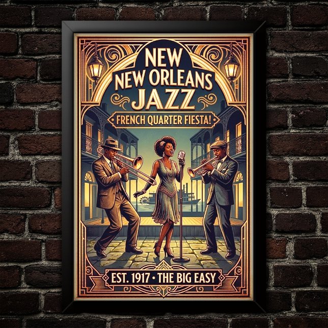 Affiche d'art Jazz Vintage 1930 (Créateur téléchargé)