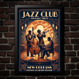 Affiche d'art Jazz Vintage 1930