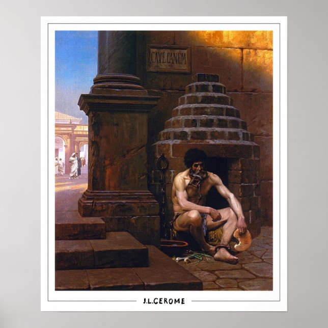 Affiche d'art Jean-Léon Gérôme Zedign #111 (Devant)