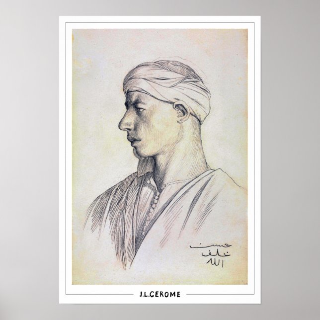 Affiche d'art Jean-Léon Gérôme Zedign #12 (Devant)