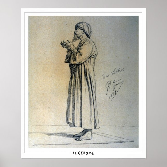 Affiche d'art Jean-Léon Gérôme Zedign #201 (Devant)