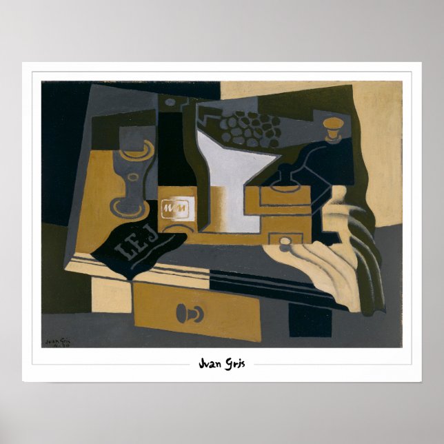 Affiche d'art Juan Gris Zedign #185 (Devant)