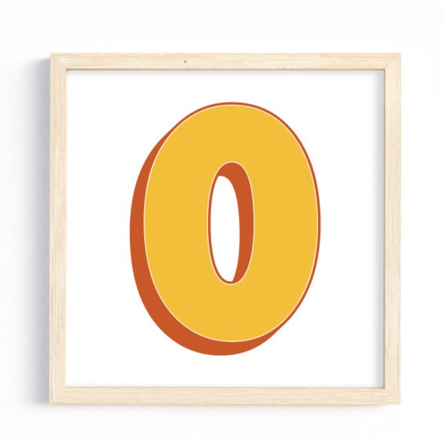 Affiche d'art lettrage, monogramme O, initiale de  (Créateur téléchargé)