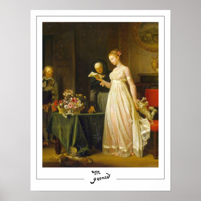 Affiche d'art Marguerite Gérard Zedign #1 (Devant)