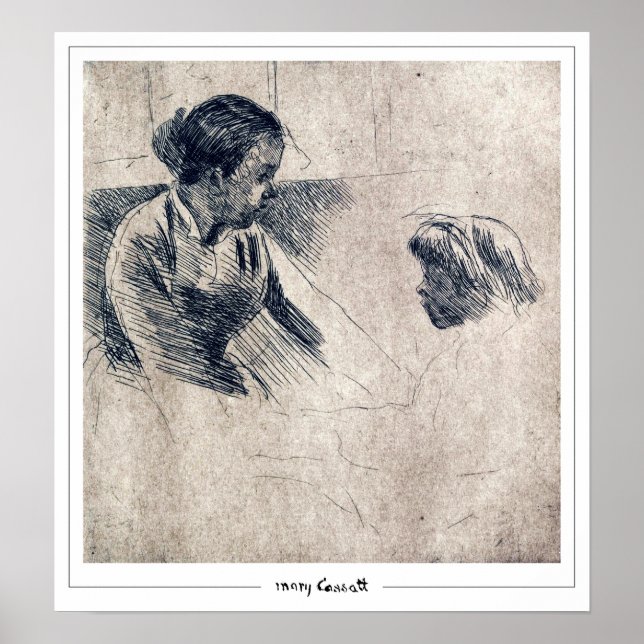 Affiche d'art Mary Cassatt Zedign #342 (Devant)