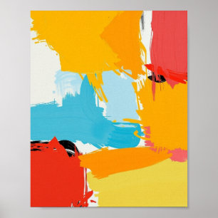 Affiche d'art minimaliste abstrait moderne en lign