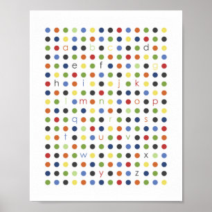 Affiche d'art moderne Dot Wall Art