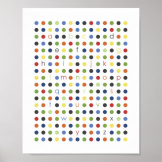 Affiche d'art moderne Dot Wall Art