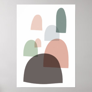 Affiche d'art moderne du milieu du siècle