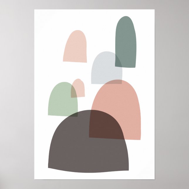 Affiche d'art moderne du milieu du siècle (Devant)