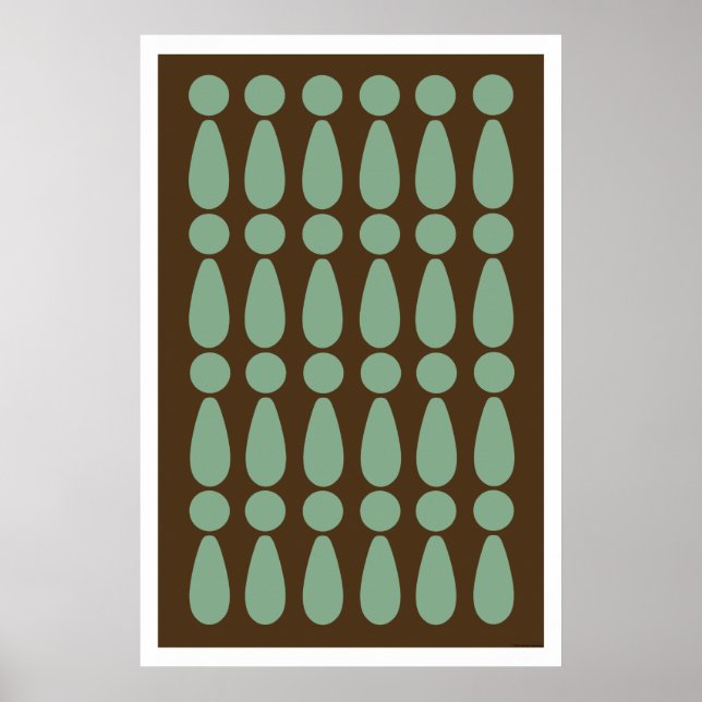 Affiche d'art moderne moderne Abstrait (Devant)
