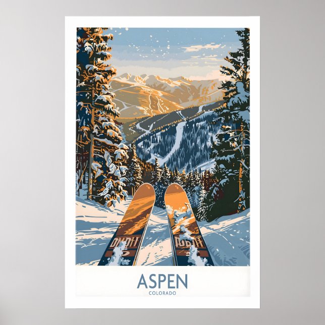 Affiche d'art mural Aspen 1 (Devant)