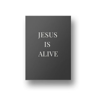 Affiche d'art mural chrétien Jésus Est Vivant