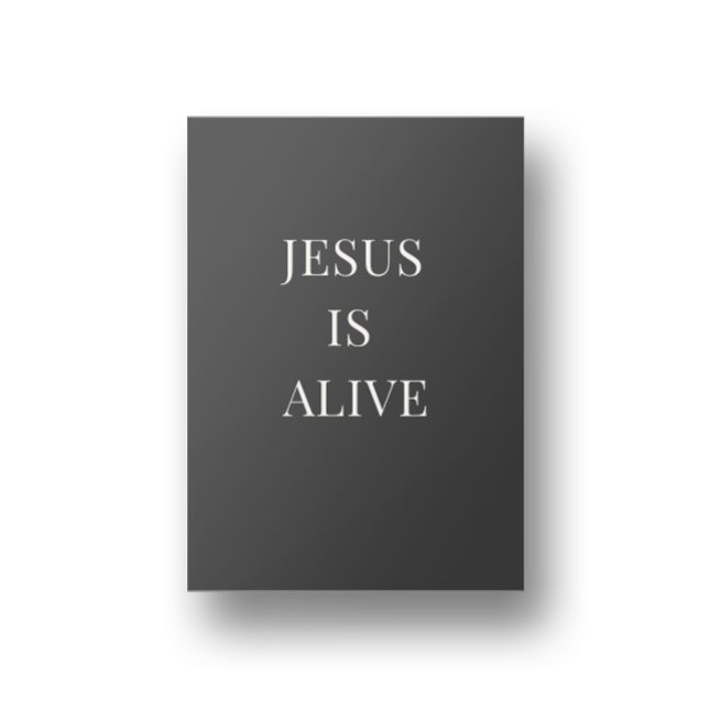 Affiche d'art mural chrétien Jésus Est Vivant  (Créateur téléchargé)