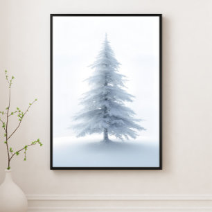 Affiche d'art mural d'arbre de Noël