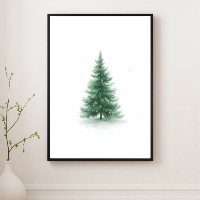 Affiche d'art mural d'arbre de Noël joyeux (Créateur téléchargé)