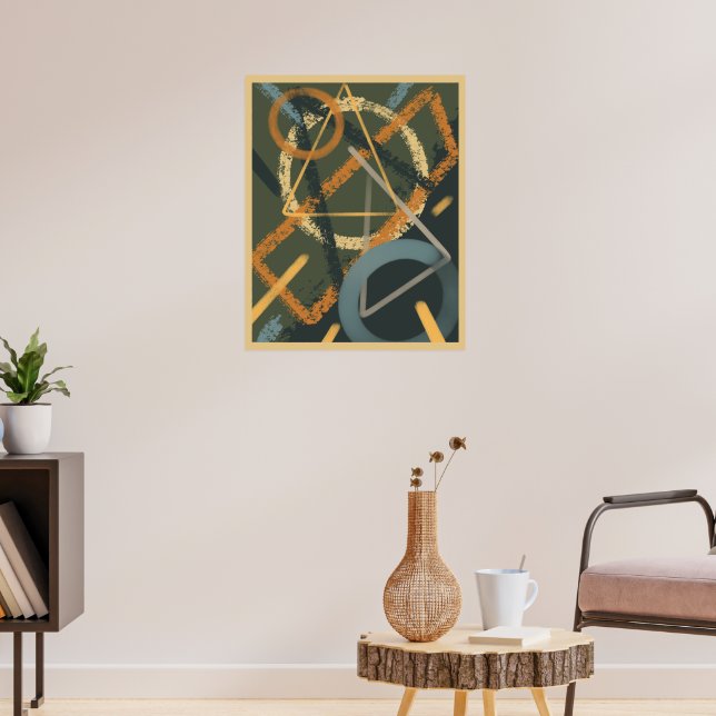 Affiche d'art mural géométrique moderne (Salon 3)