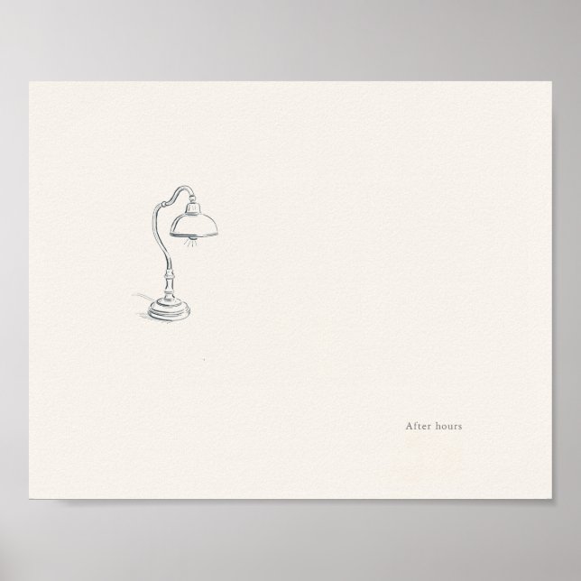 Affiche d'art mural minimaliste introverti (Devant)