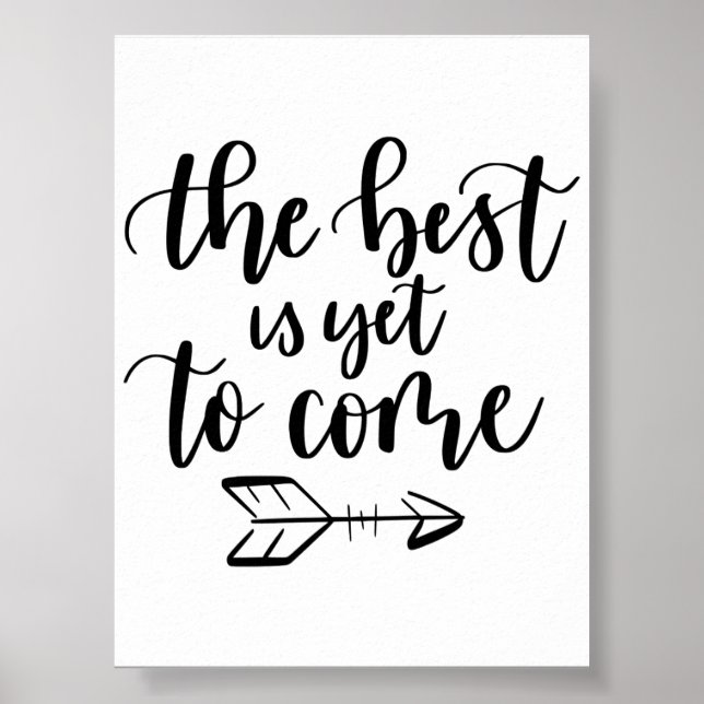 Affiche d'art mural moderne | le meilleur est à ve (Devant)