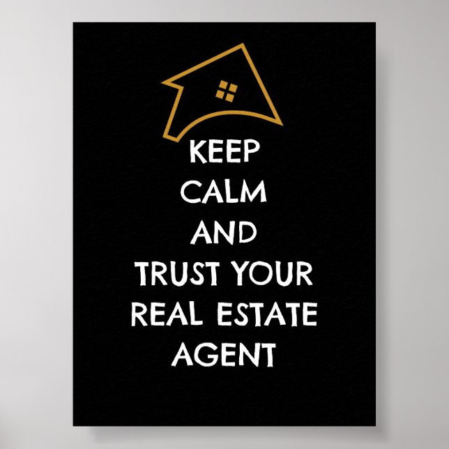 Affiche d'art mural moderne | votre agent de confi (Devant)