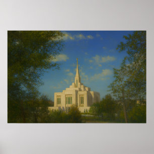 Affiche d'art mural Ogden Utah Temple Painting™ LD