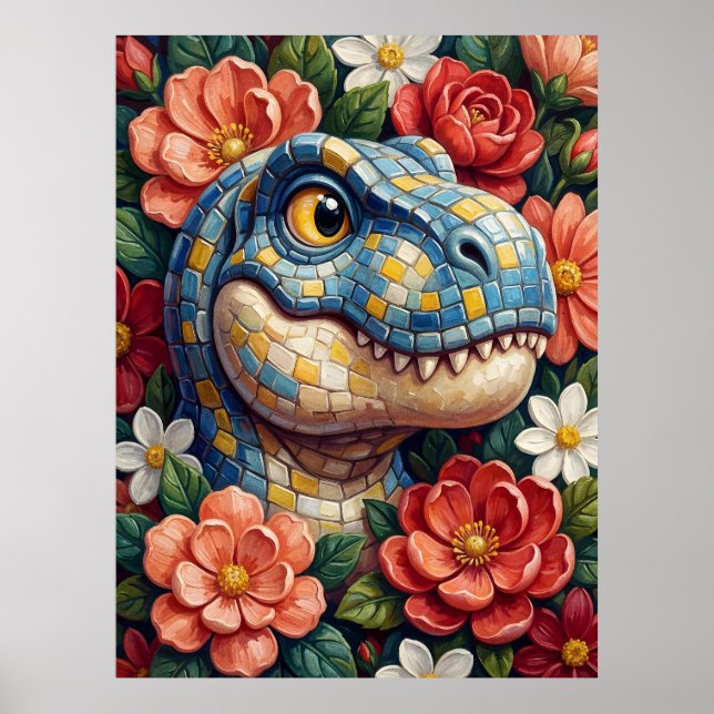 Affiche d'art mural Tyrannosaurus rex Impression T (Devant)