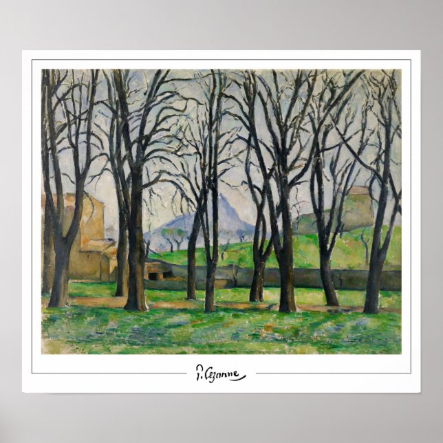 Affiche d'art Paul Cézanne Zedign #12 (Devant)