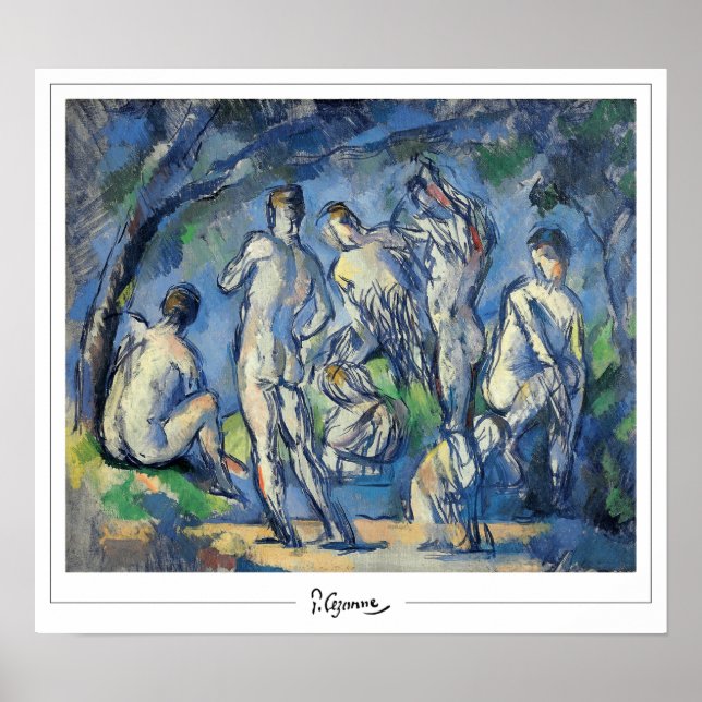 Affiche d'art Paul Cézanne Zedign #34 (Devant)