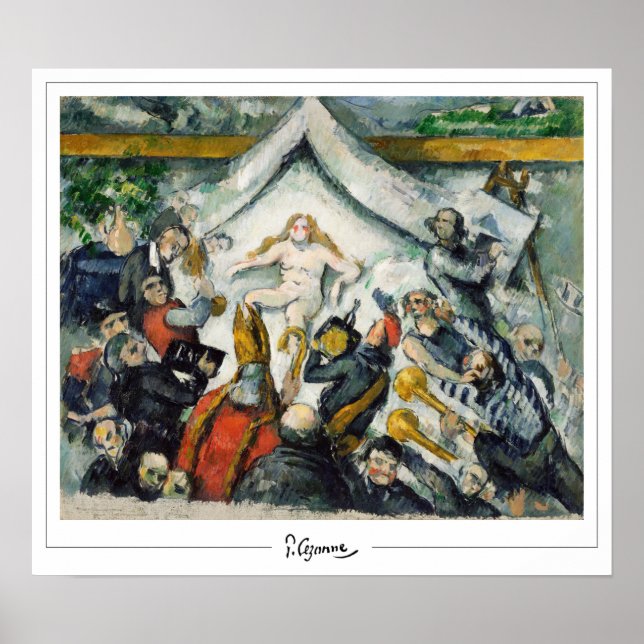 Affiche d'art Paul Cézanne Zedign #51 (Devant)