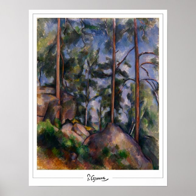 Affiche d'art Paul Cézanne Zedign #556 (Devant)