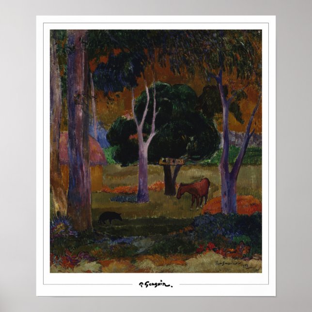 Affiche d'art Paul Gauguin Zedign #24 (Devant)