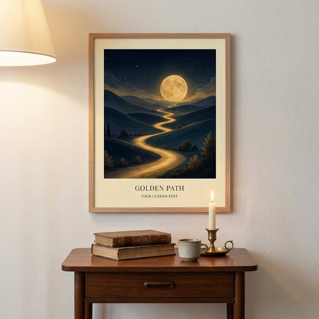Affiche d'art personnalisée Golden Path (Créateur téléchargé)