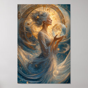 Affiche d'art Rêverie du Gardien du Temps Céleste