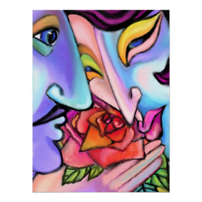 Affiche d'art Rose pour vous (Devant)