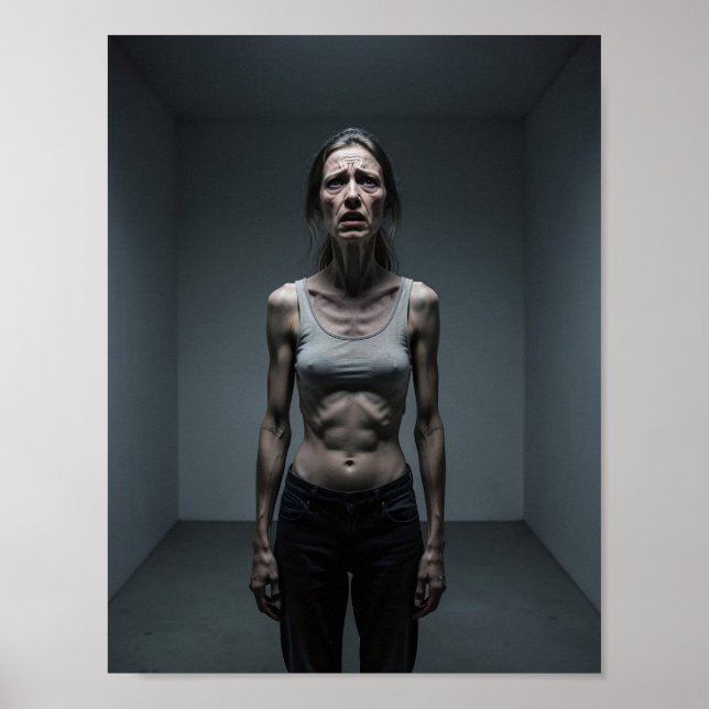 Affiche d'art sur les troubles alimentaires « Frag (Devant)