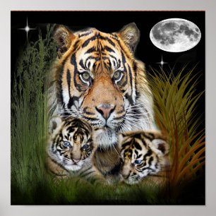Affiche d'art tigre