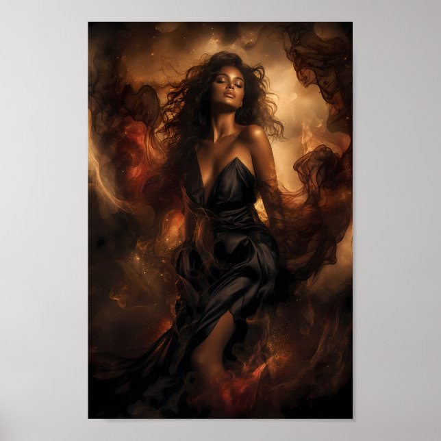 Affiche d'art Velvet Ember Midnight Dreamscape (Devant)