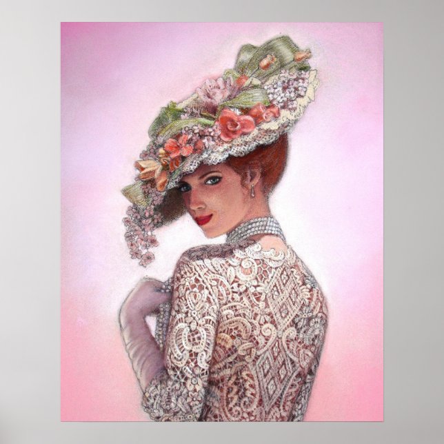 Affiche d'art Victorian Lady Decor Portrait (Devant)