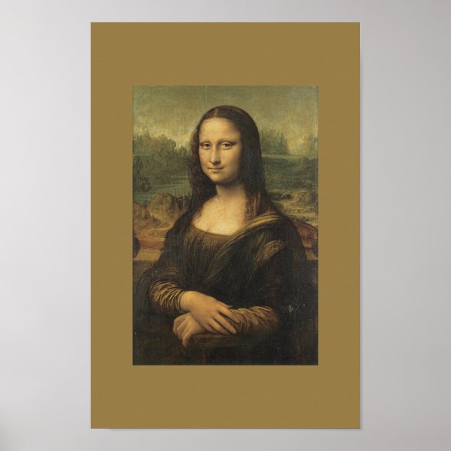 Affiche d'art vintage Monalisa (Devant)